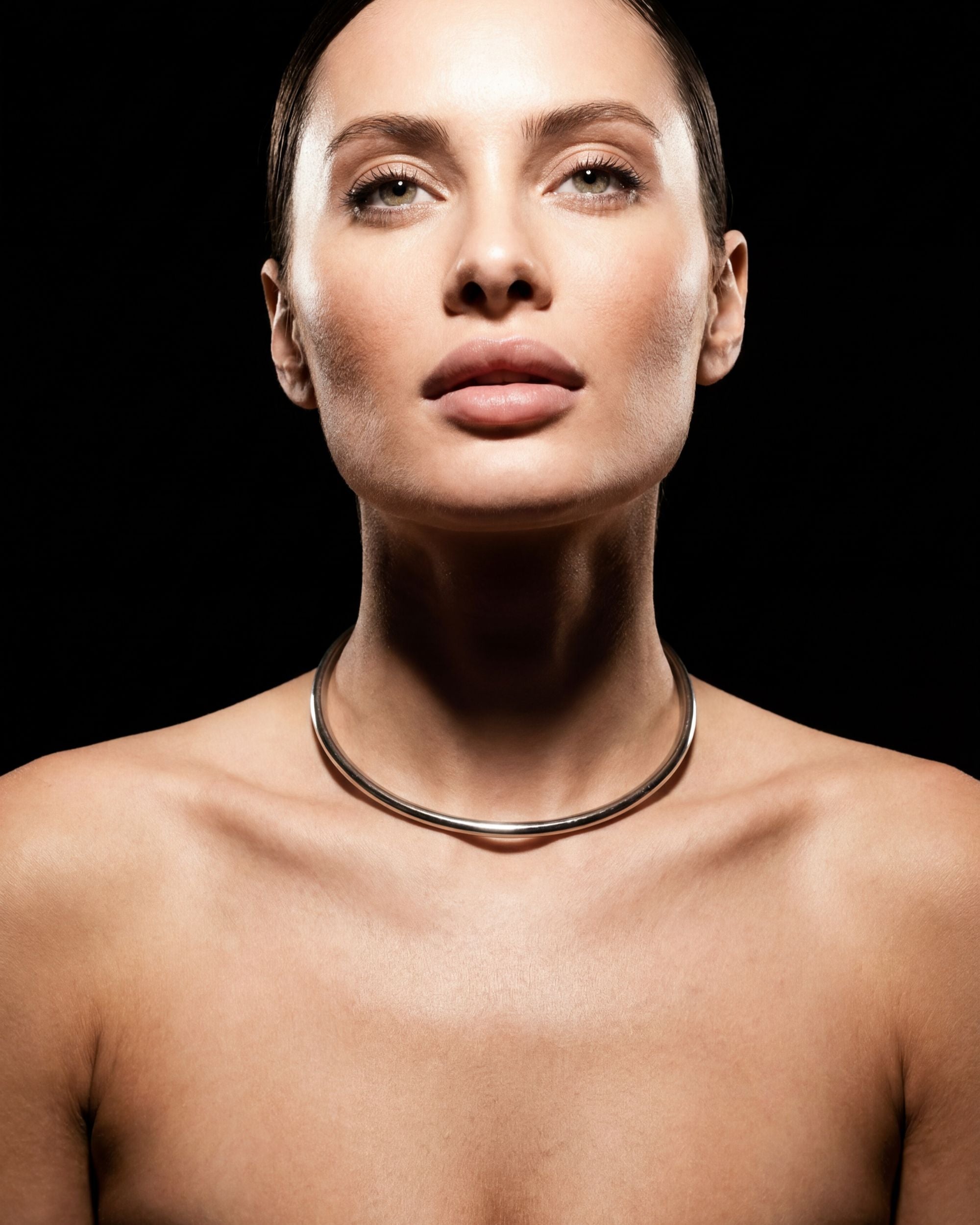 Arc Torque Collar Necklace, Jewelry Detail