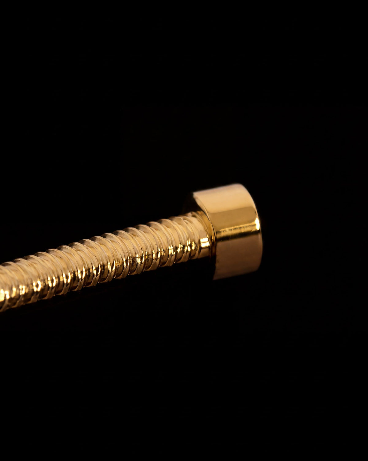 Ribbed Coil Collar Necklace - Gold