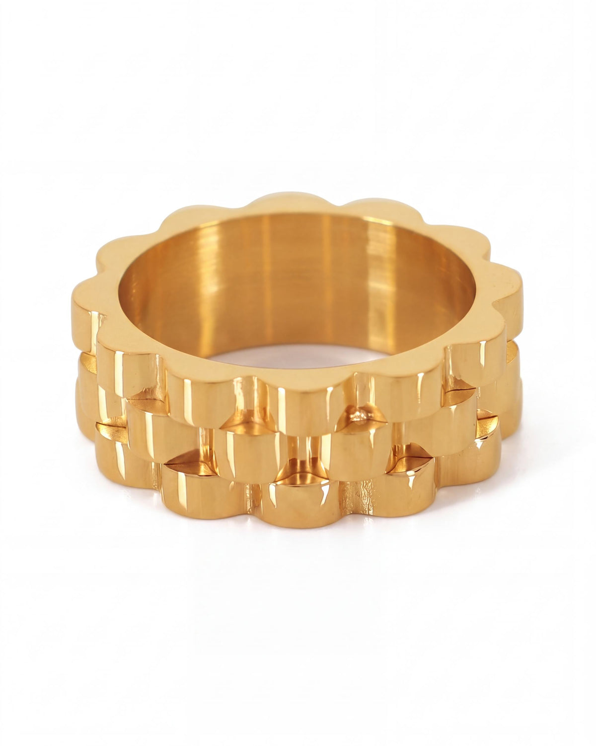 Strap Link Ring - Gold