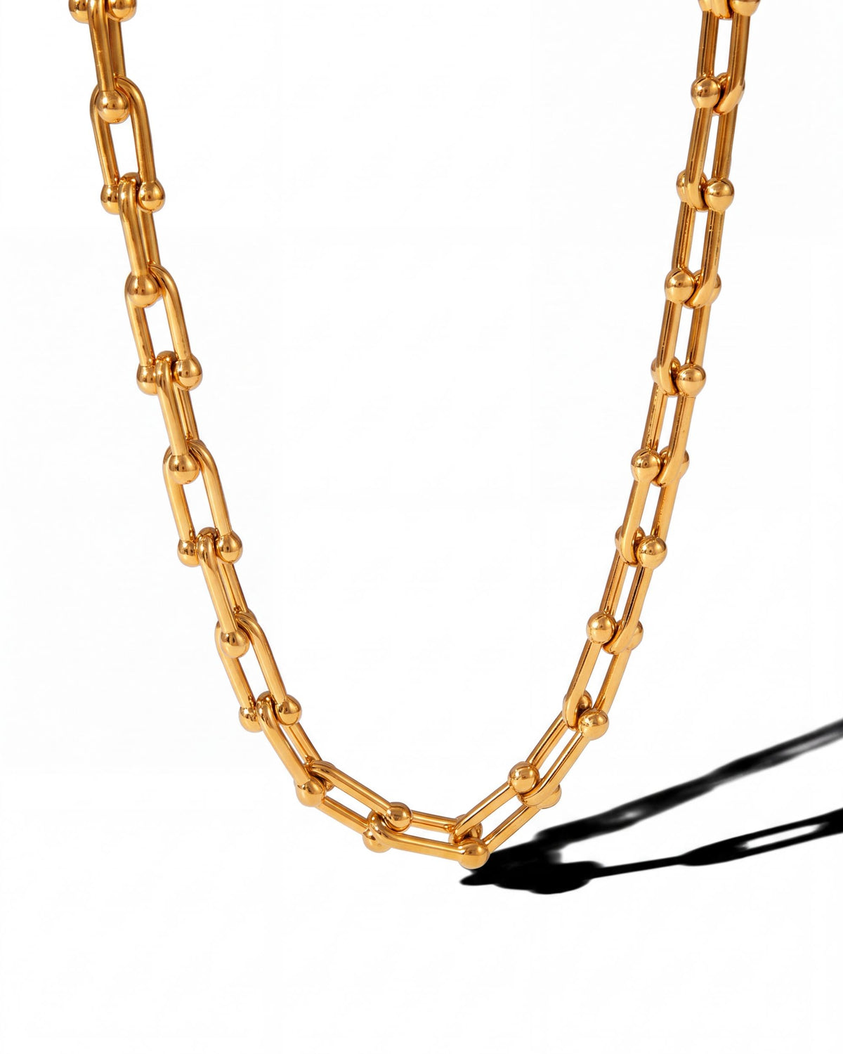 U-Link Chain Necklace - Gold