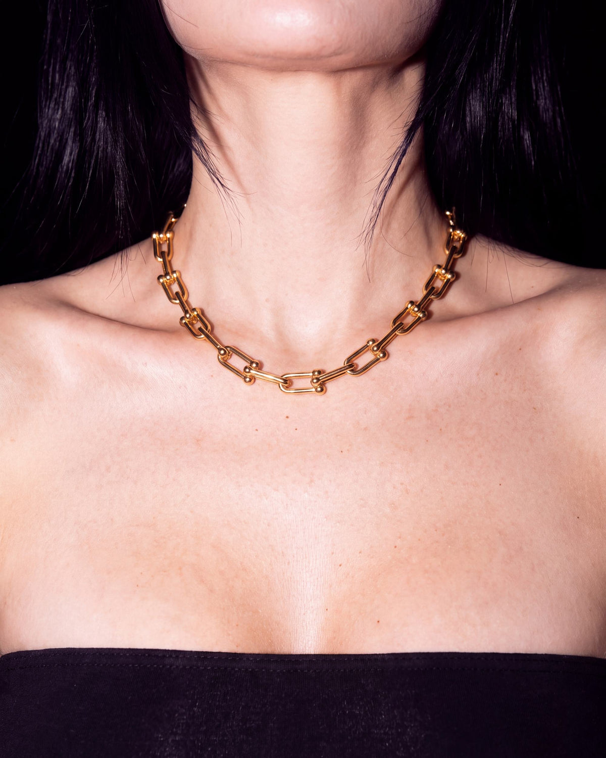 U-Link Chain Necklace - Gold