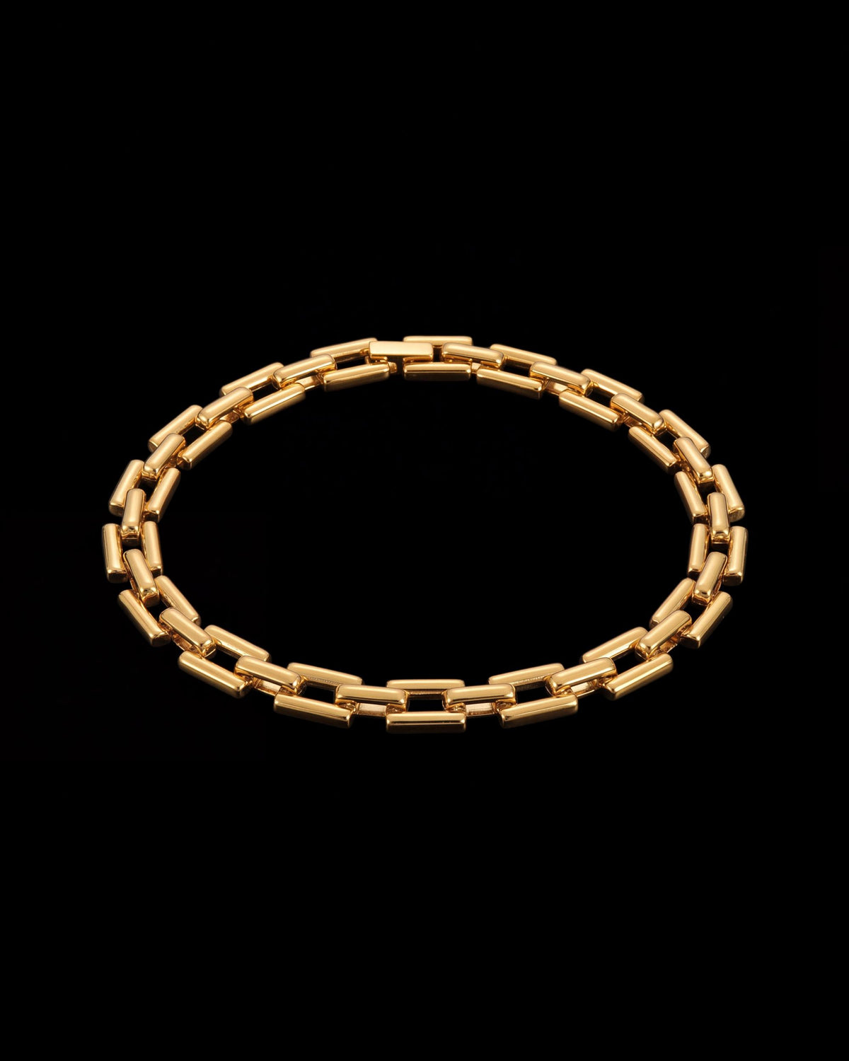 Rectangle Link Chain Bracelet - Gold