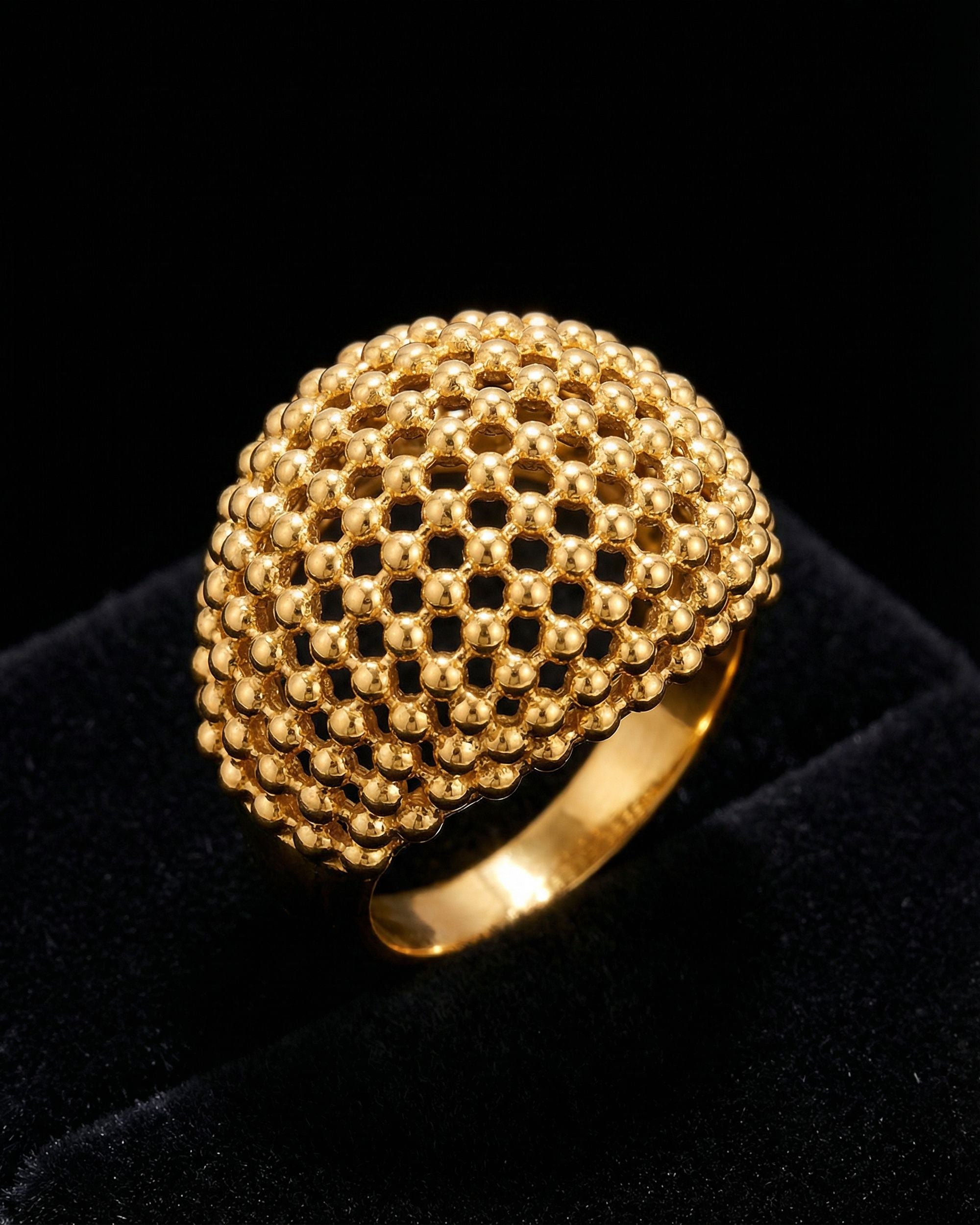 Mesh Sphere Ring, Unglaz Jewelry