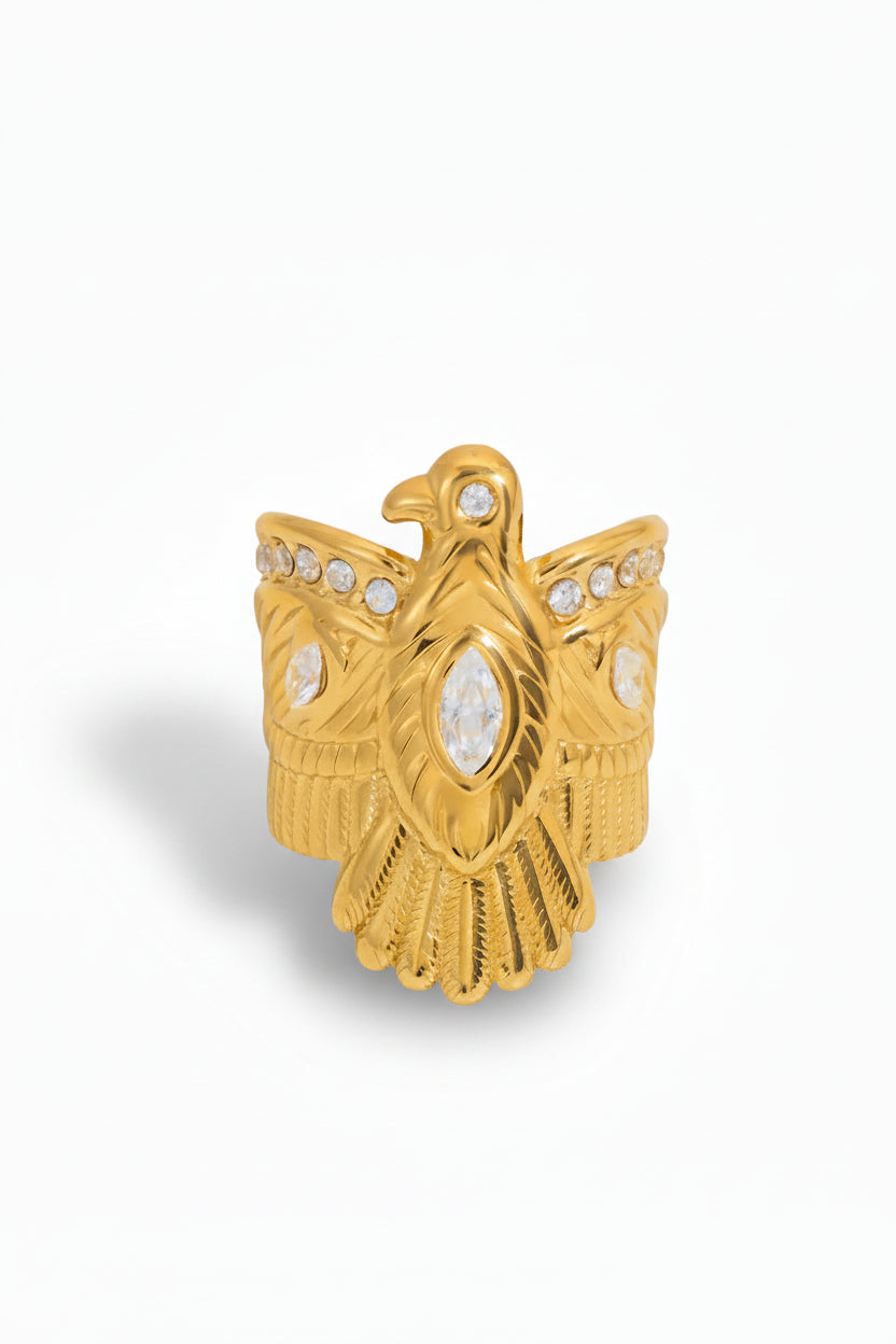 Eagle Statement Ring, Gold