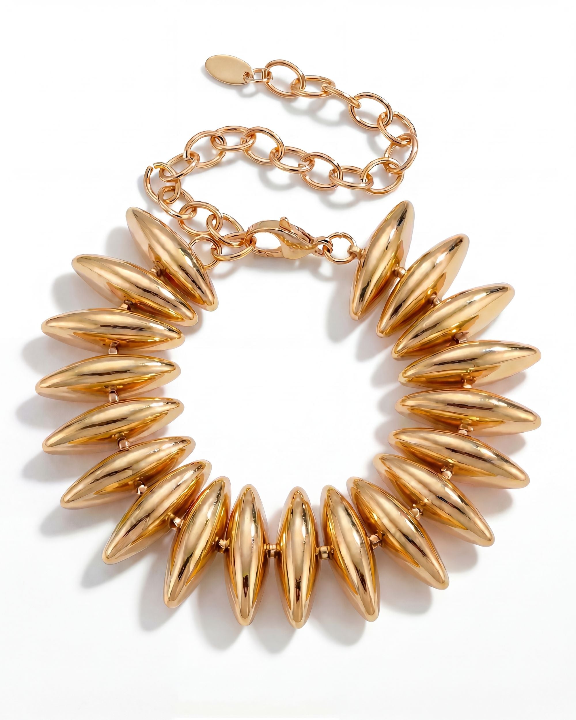 Oval Disc Bracelet - Gold
