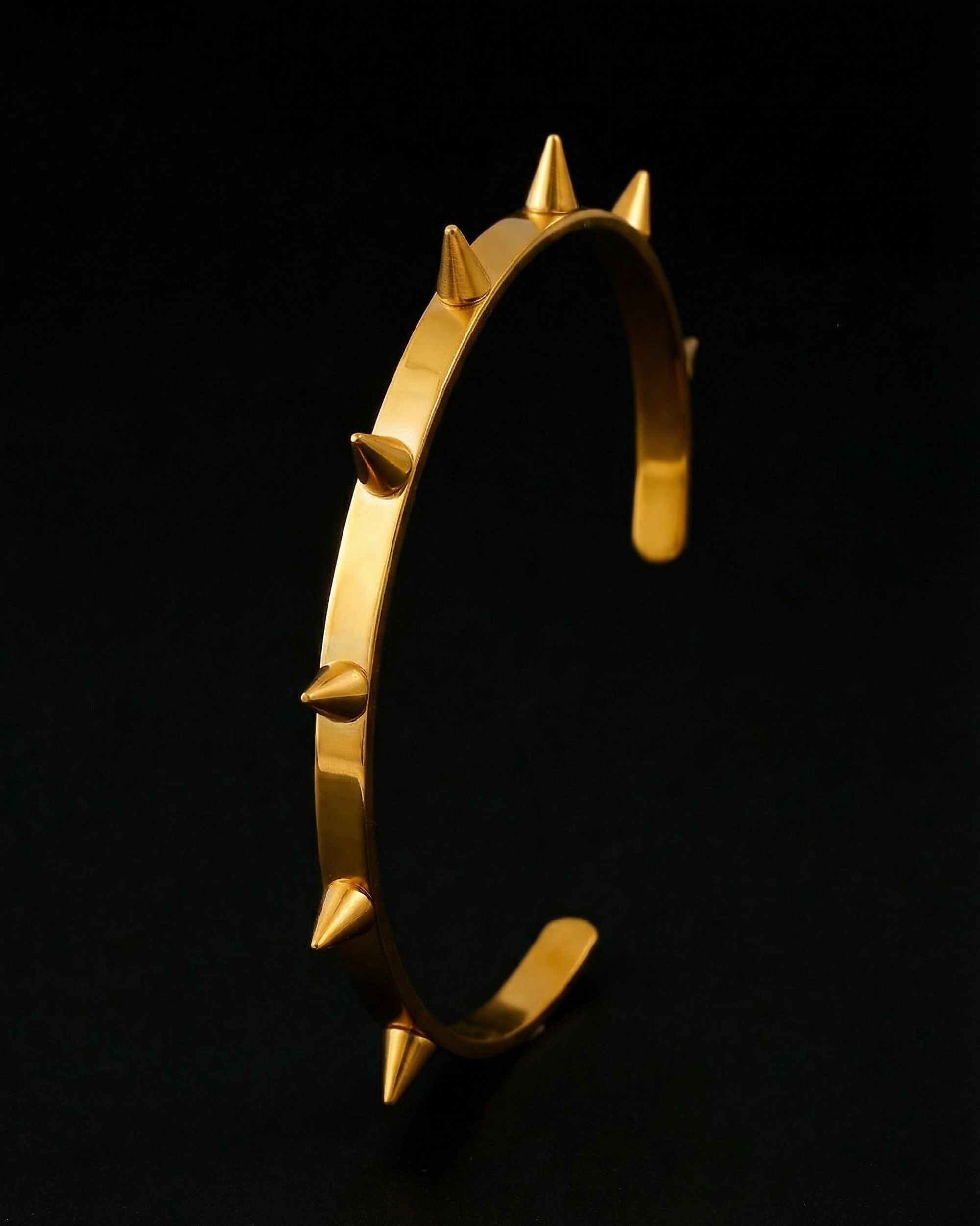 Spike Cuff Bracelet, Gold Bracelet