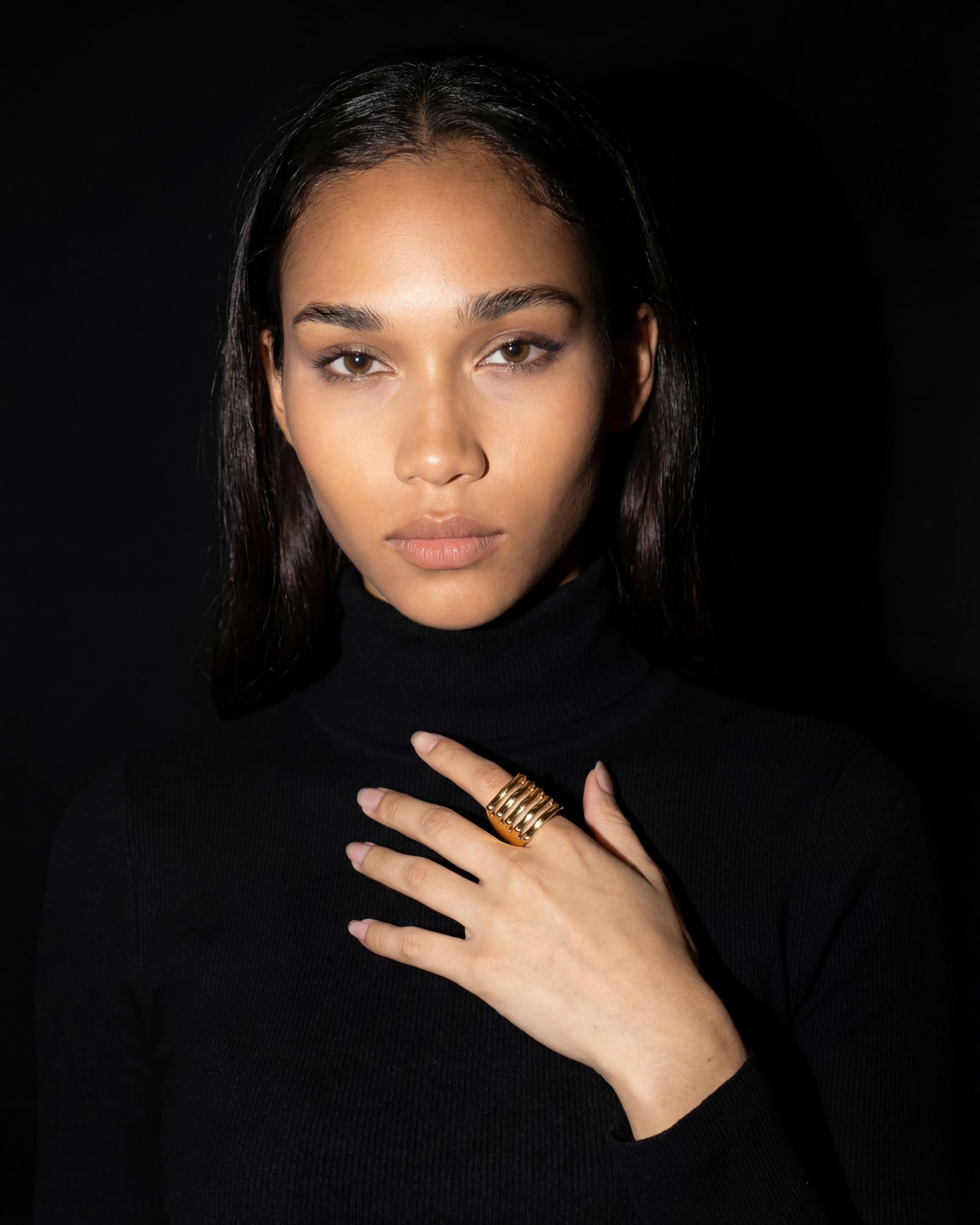 Wave Stack Statement Ring, Jewelry Detail