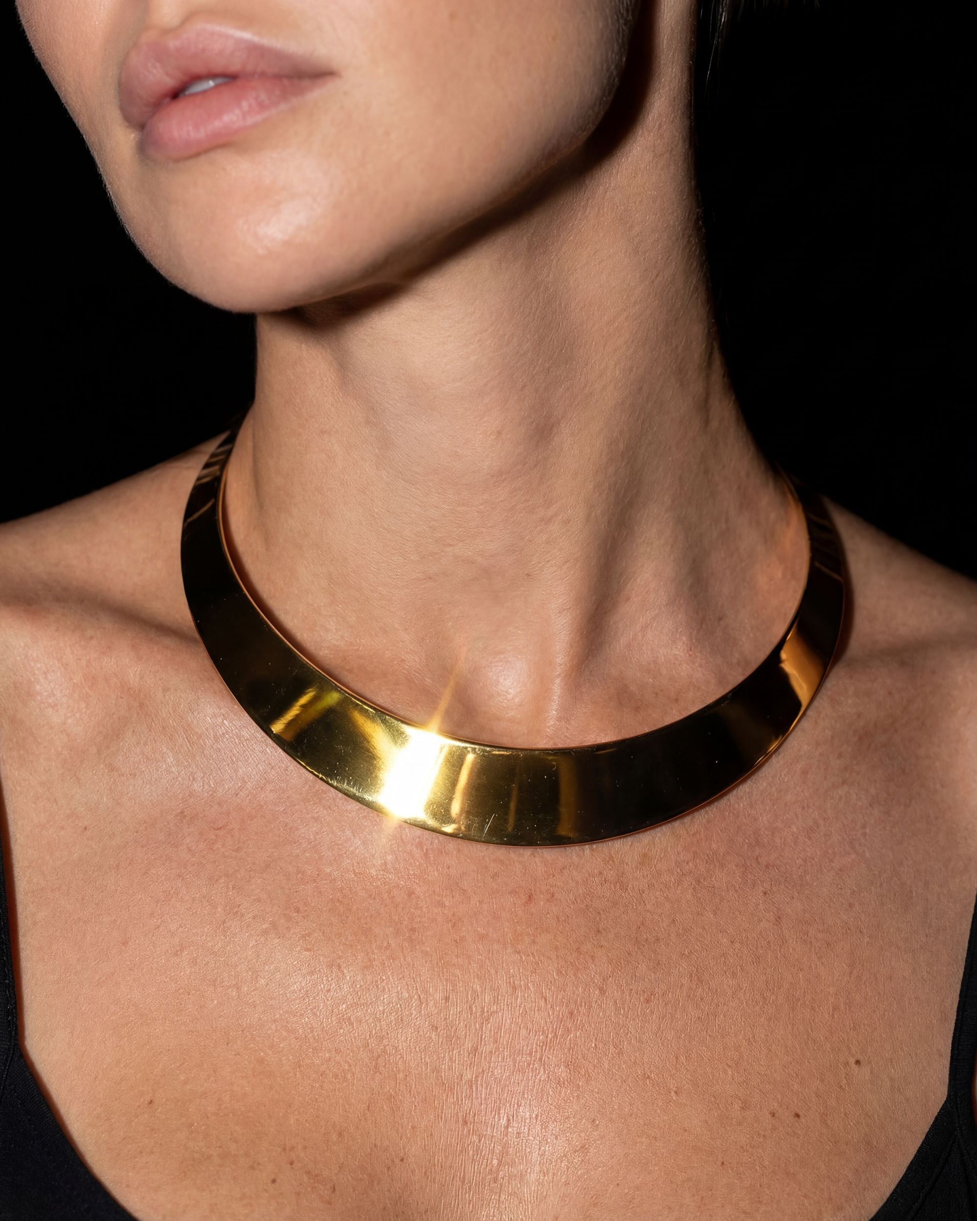 Wide Collar Torque Necklace, Architectural Jewelry