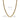 Gold chain necklace with rectangular box link design and measurement annotations displayed on a white background.