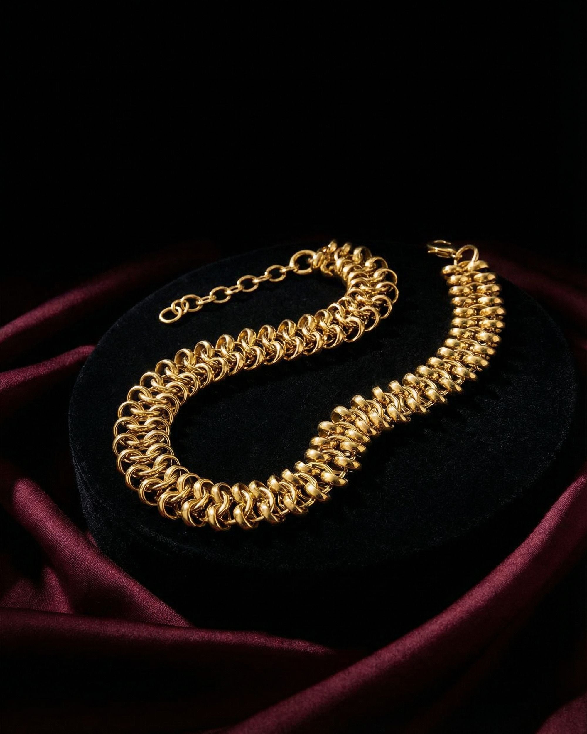 Coiled Gold Chain Choker Necklace, Unglaz Jewelry