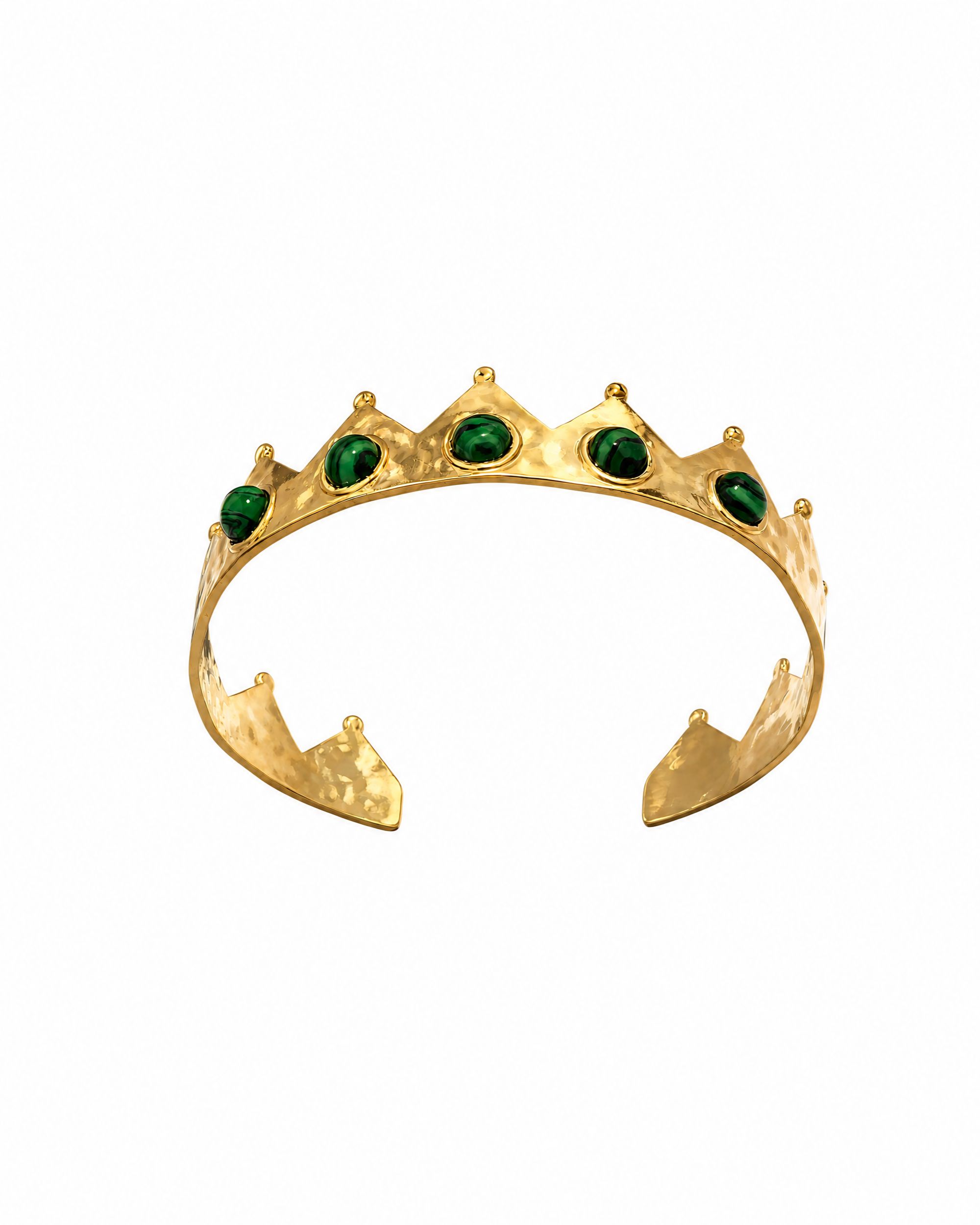 Crown Bangle Bracelet - Gold