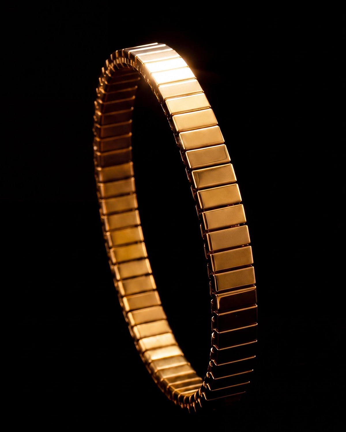 Segmented Stretch Bracelet - Gold