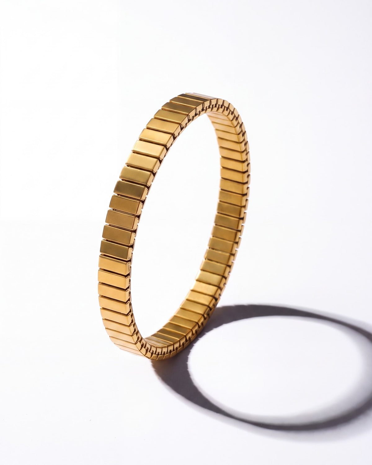 Segmented Stretch Bracelet - Gold