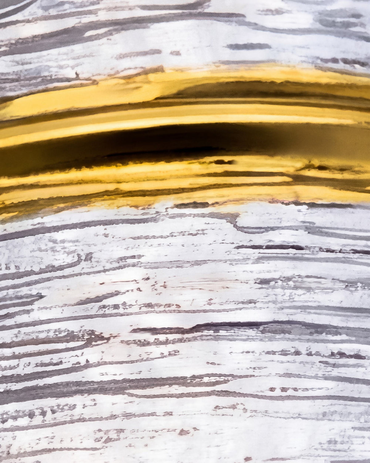 Brushed Two-Tone Wide Cuff Bracelet