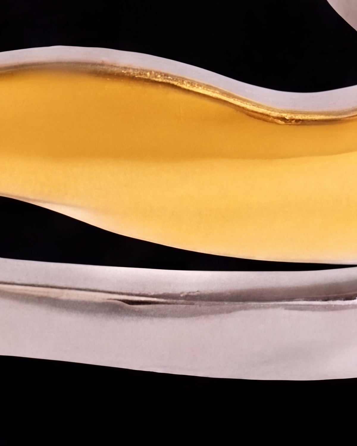 Triple Wave Open Ring - Two-Tone