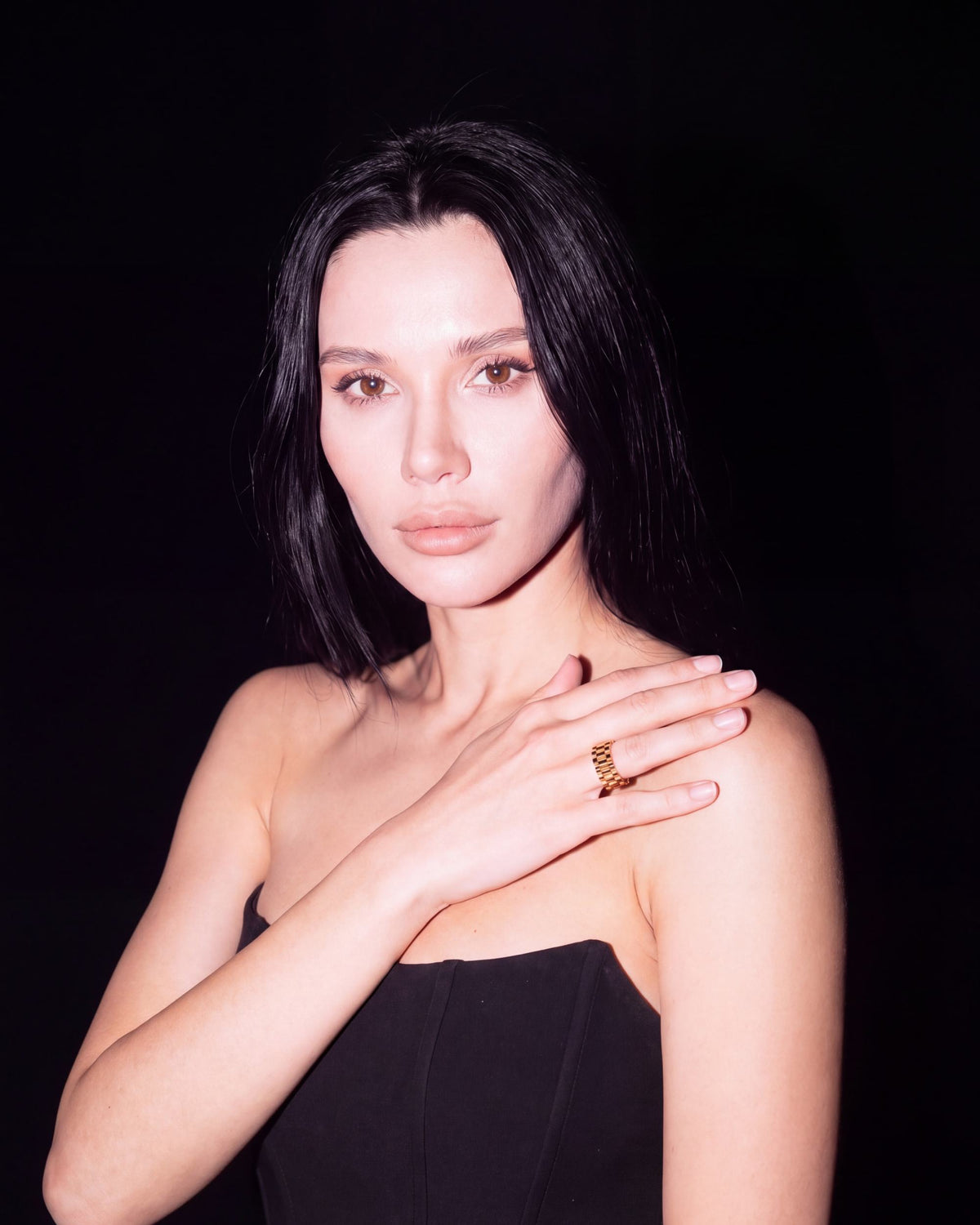 Strap Link Ring - Gold