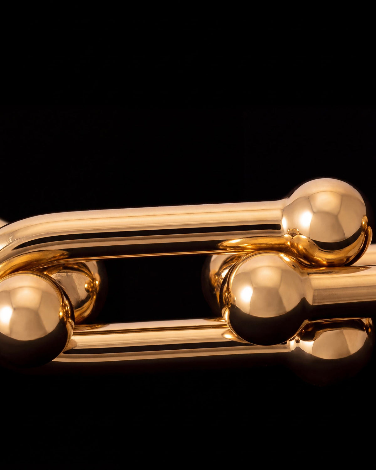 U-Link Half Chain Bangle - Gold