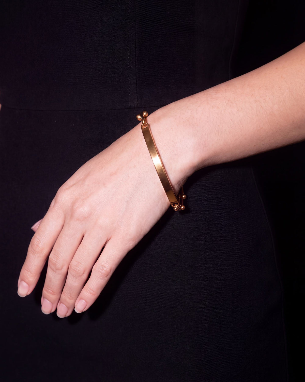 U-Link Half Chain Bangle - Gold