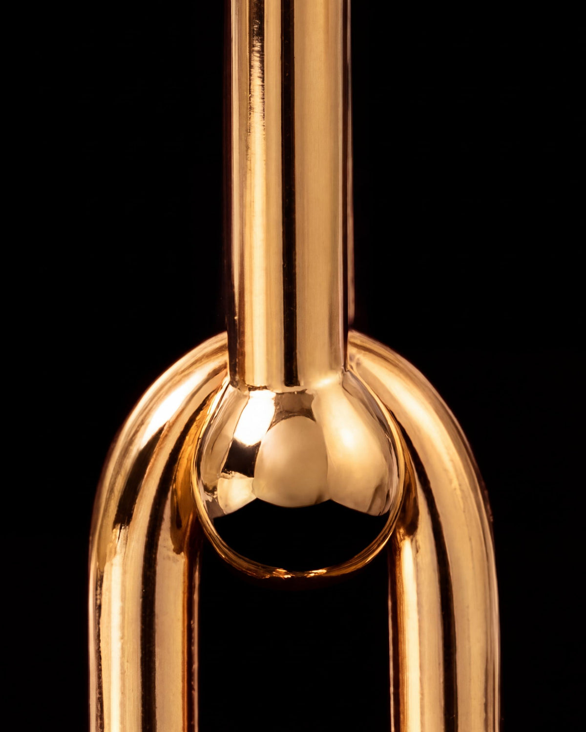 U-Link Drop Earrings - Gold