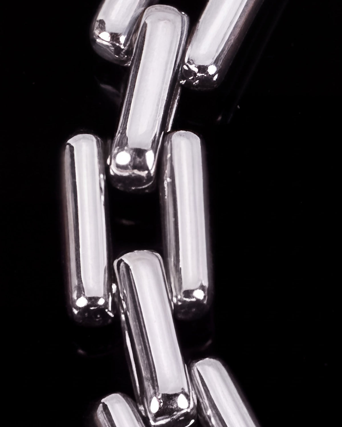 Rectangle Link Chain Bracelet - Silver