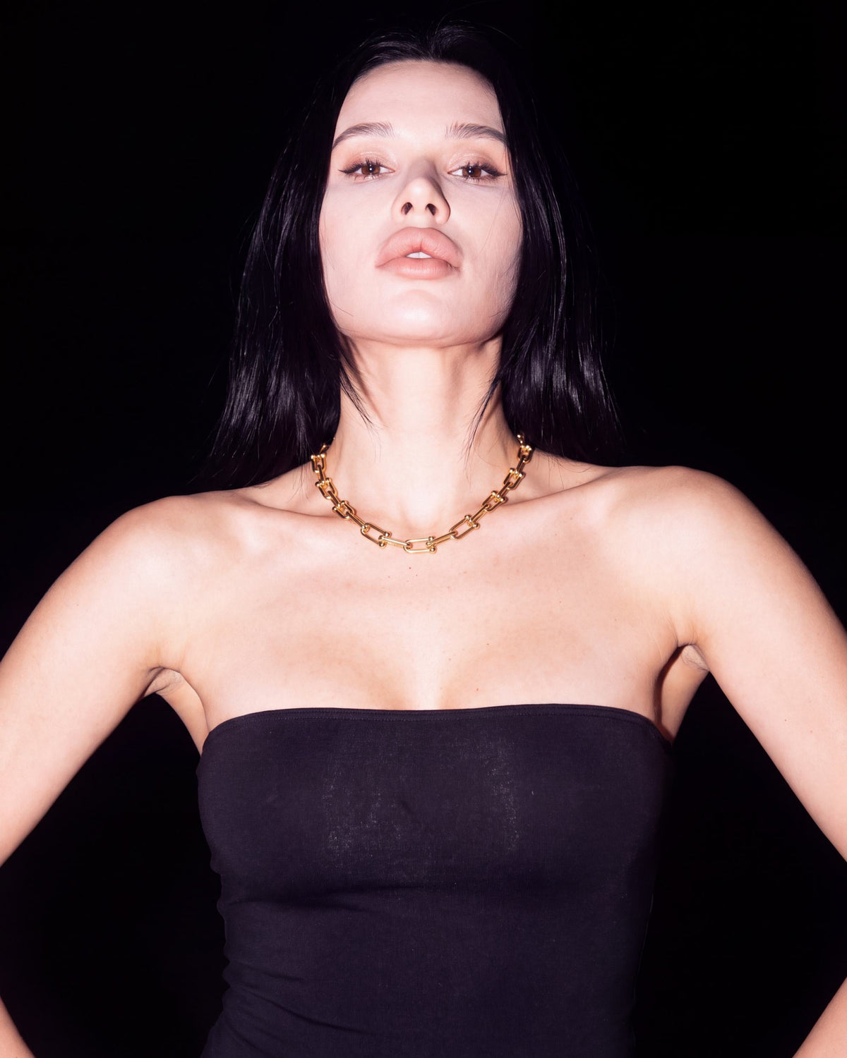 U-Link Chain Necklace - Gold