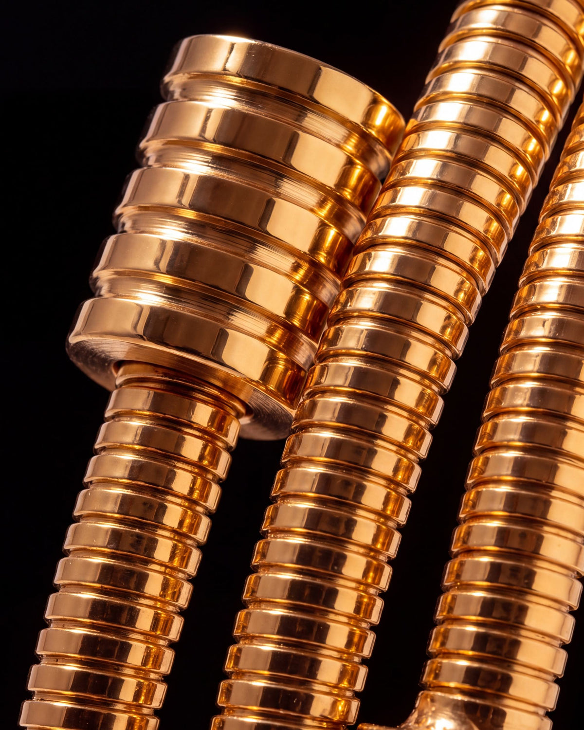 Ribbed Coil Wrap Bracelet - Gold