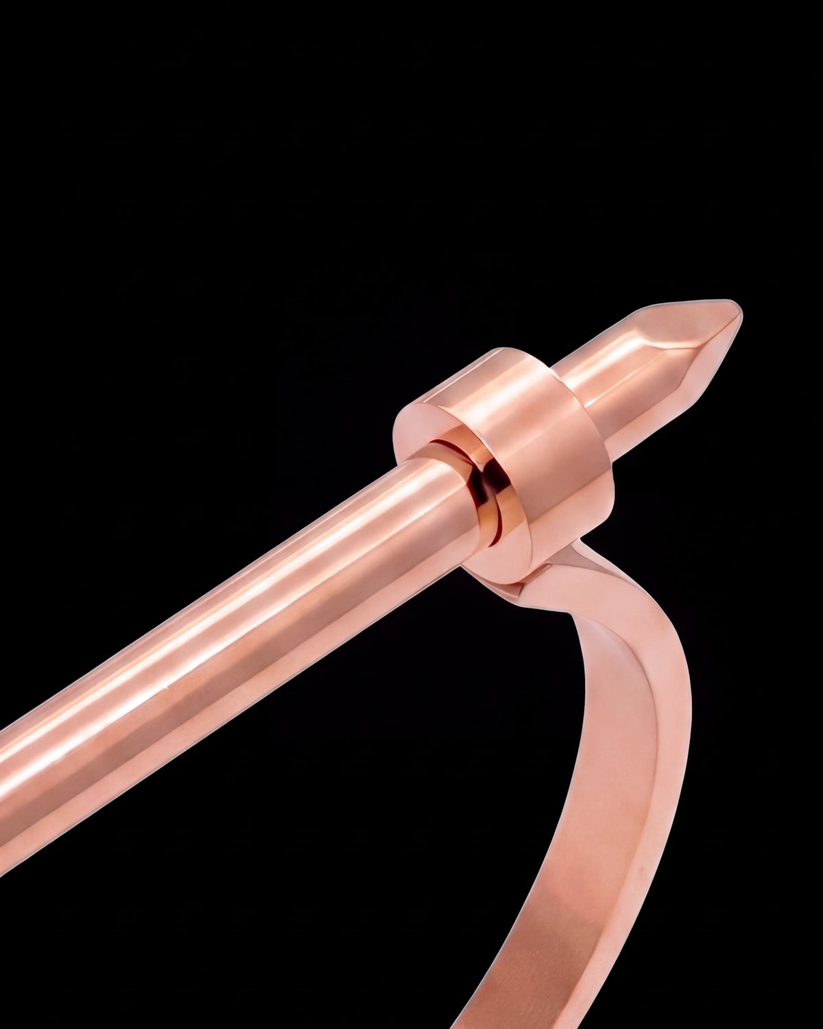 Screw Pin Shackle Bangle - Rose Gold