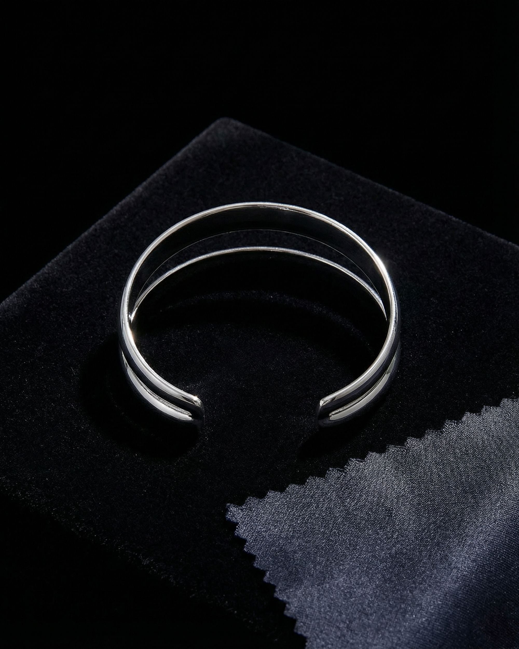 Dual Rail Cuff Bracelet, Unglaz Jewelry