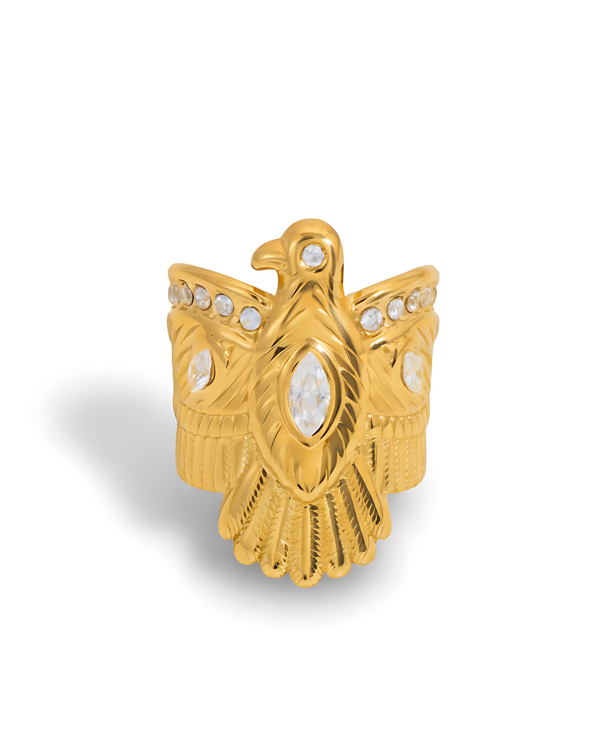 Eagle Statement Ring, Gold