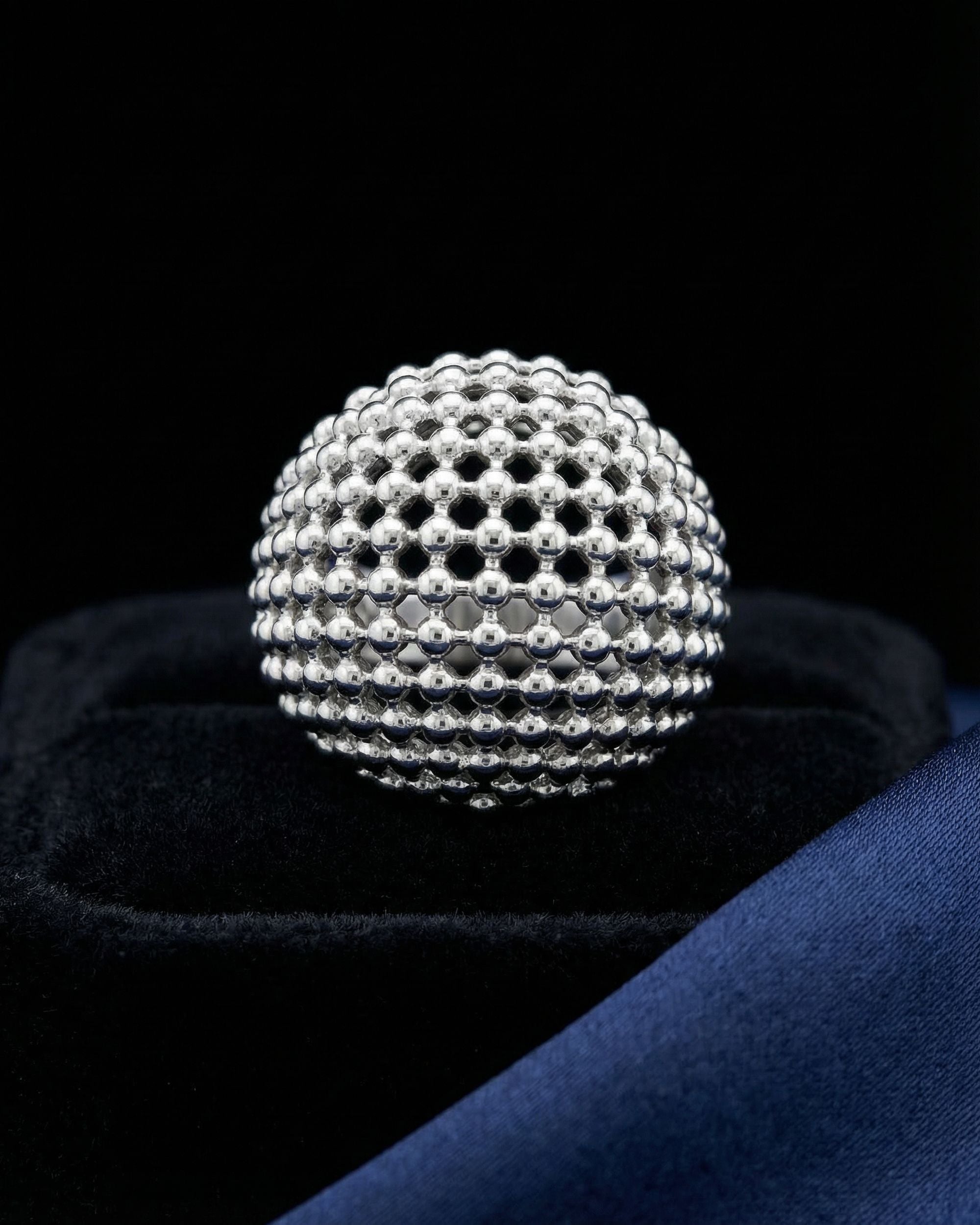 Mesh Sphere Ring, Unglaz Jewelry