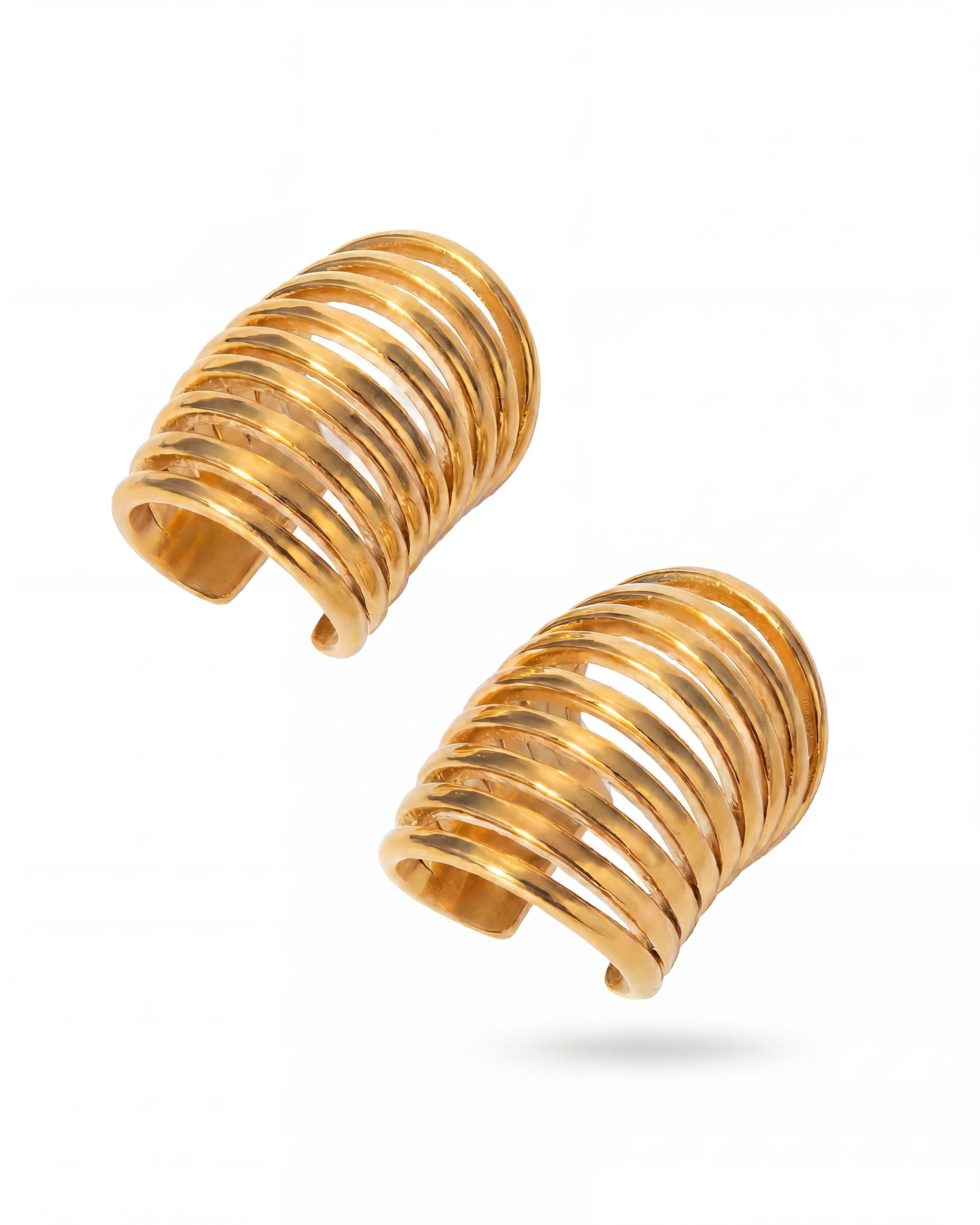 Multi-Wire Dome Ear Cuff - Gold