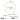 Gold necklace with measurements and product details on a white background