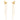 Gold hummingbird earrings with bead extensions on a white background