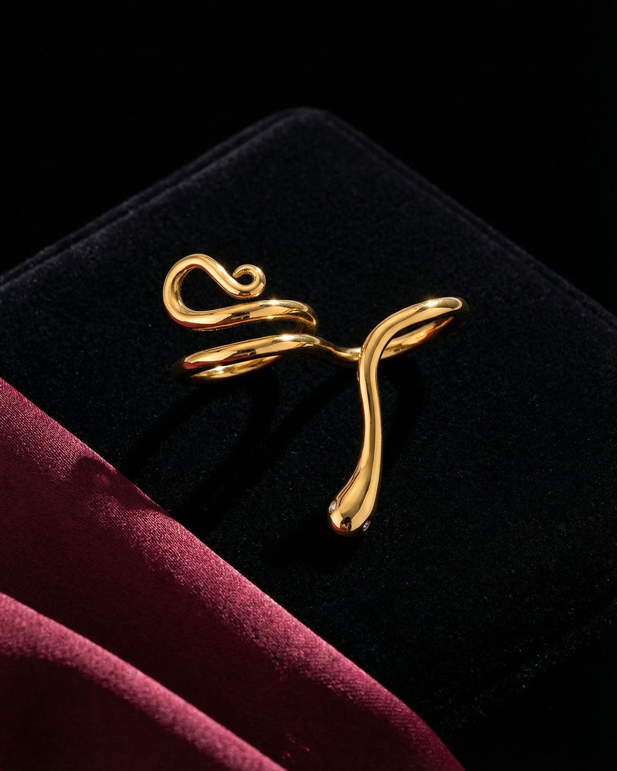 Serpent Multi-Finger Ring, Unglaz Jewelry