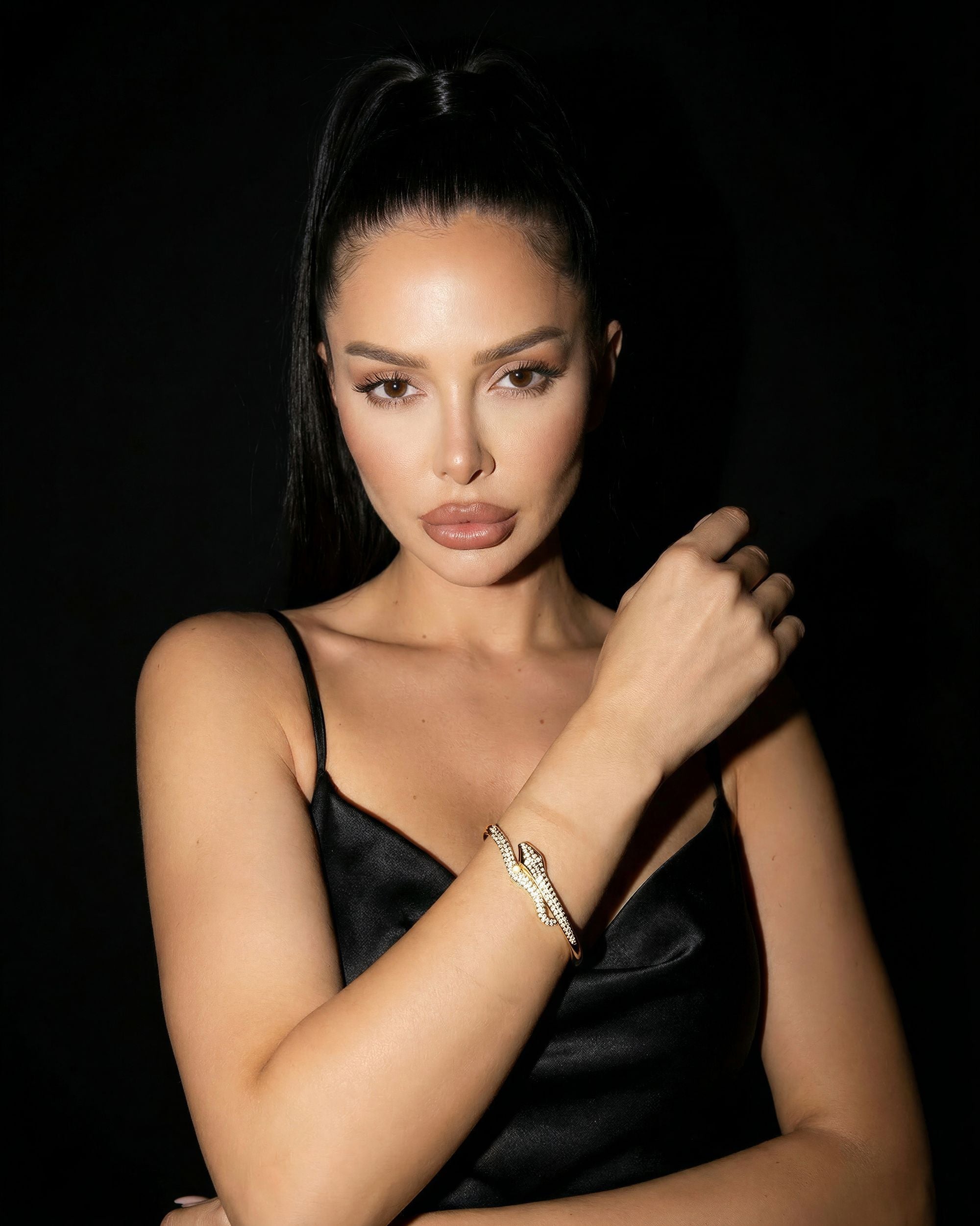 Serpent Twist Bracelet, Stainless Steel