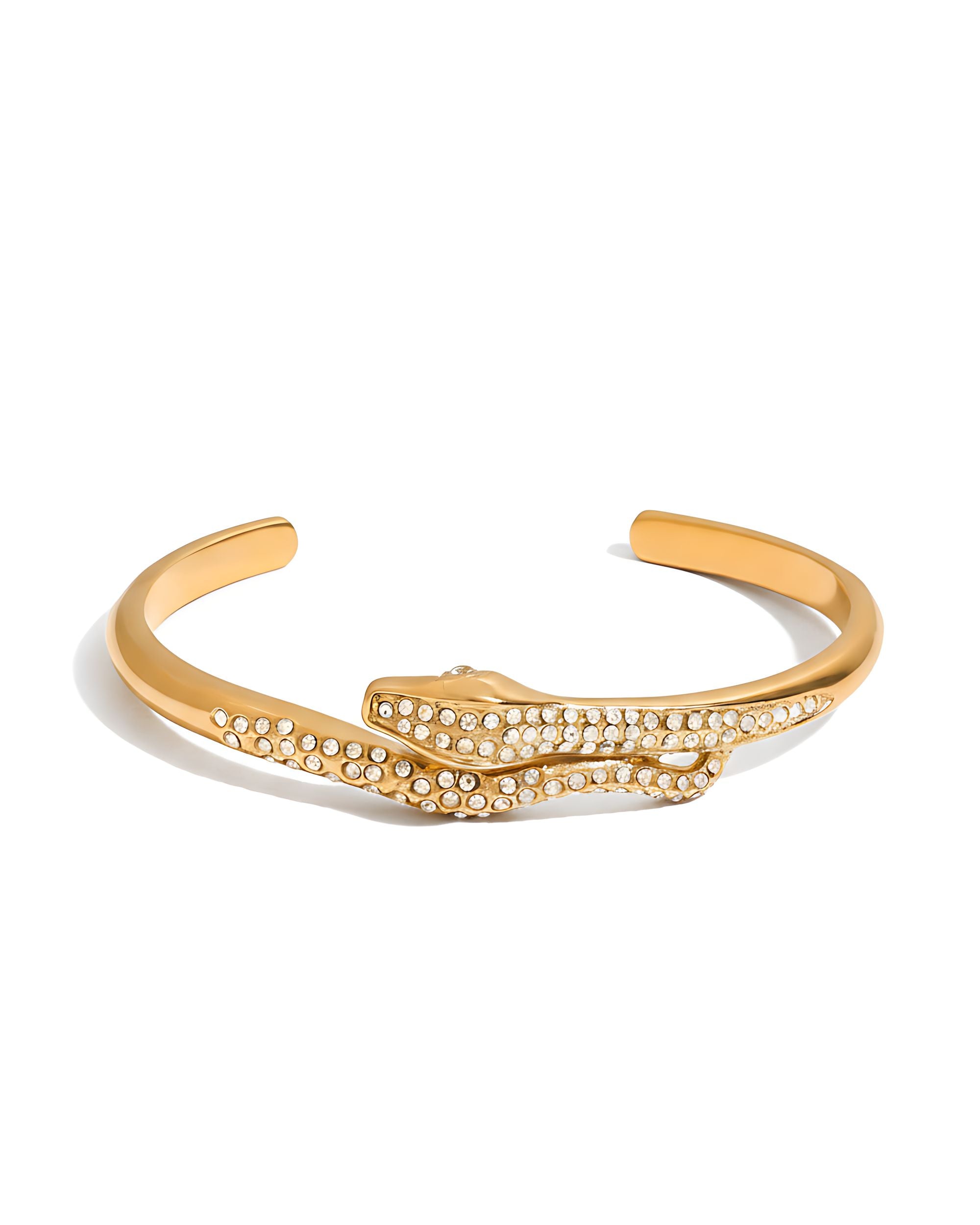 Serpent Twist Bracelet, Gold