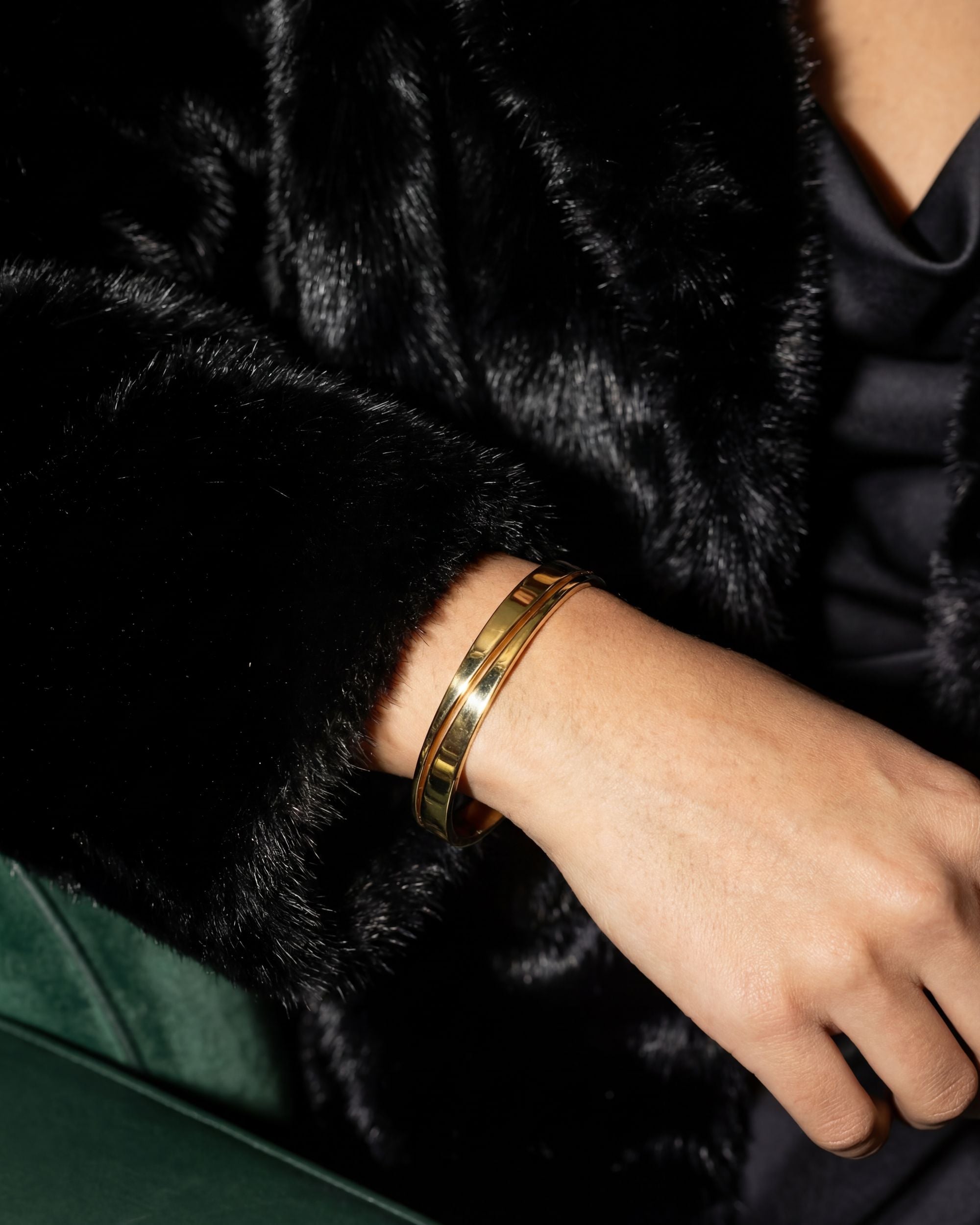 Twin Bangles, Stainless Steel