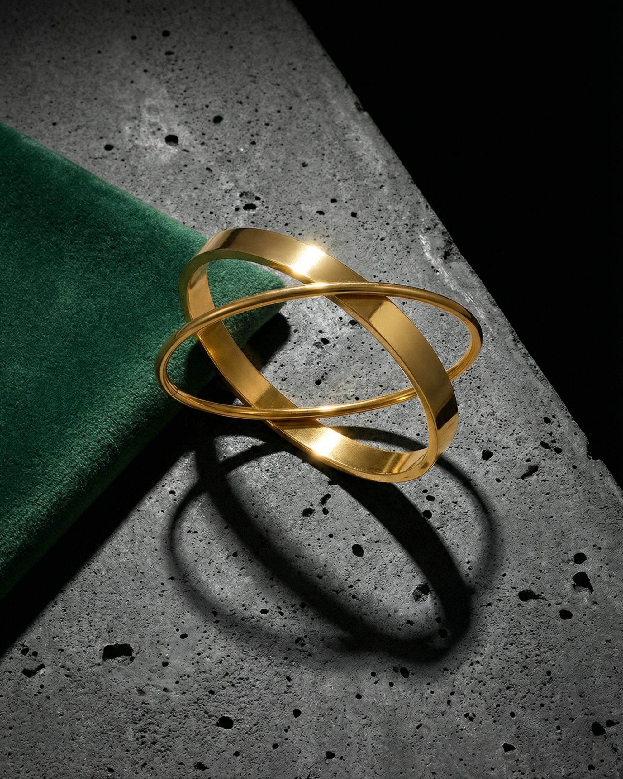 Twin Bangles, Unglaz Jewelry