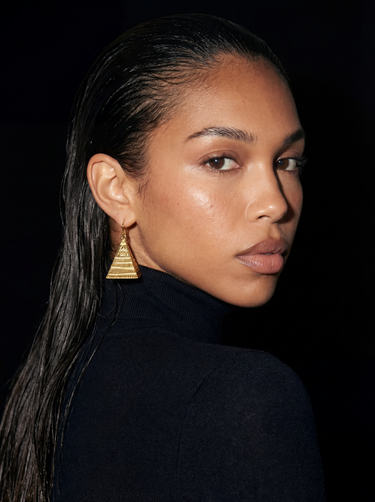 Pyramid Drop Earrings, Stainless Steel